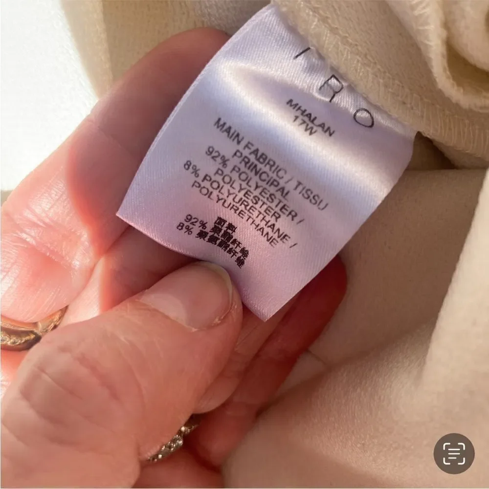 IRO Rama Wrap-effect Crepe skirt Size XS/ 34Fr